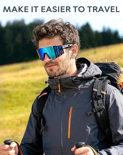 KALIYADI Sports Sunglasses-Men Polarized-Mens-Sunglasses Women: Running Sun Glasses with UV400 for Fishing Cycling - Thumbnail 5