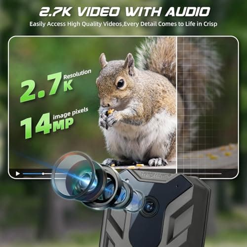Hwishare 4G LTE Solar Trail Camera – No-Glow Night Vision, Live Feed & Two-Way Audio for Wildlife Monitoring - Thumbnail 5