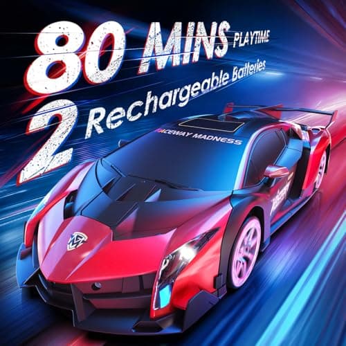 Holyton 1:10 Scale Transforming RC Car & Robot with Gesture Control, 80 Mins Play (2 Batteries), One-Button Transformation, LED Lights & Sound Effects – STEM Gift for Boys & Girls Ages 5-12 - Thumbnail 5