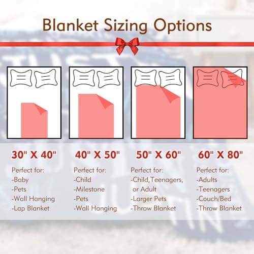 Corissy Ships Next Day, Personalized Blankets and Throws Custom Blanket with Name Customized Flannel Blanket for Kids Christmas Blanket Gifts for Teen Girls Boys - Thumbnail 6
