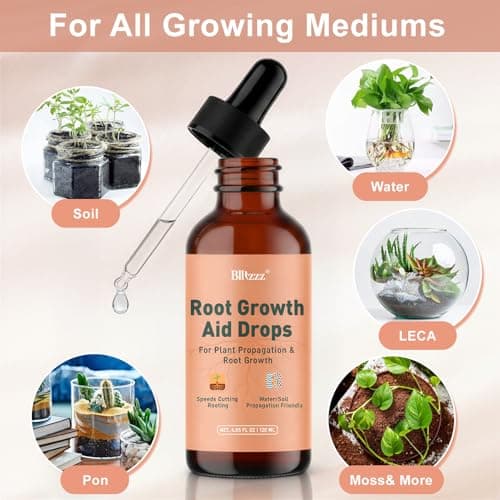 Root Drops - Liquid Rooting Hormone - Fast Growth for Cuttings | Less Shock in Water/Soil/LECA/Moss | Fits Pothos, Monstera, Philodendron & All Houseplants (4 oz) (1) - Thumbnail 3