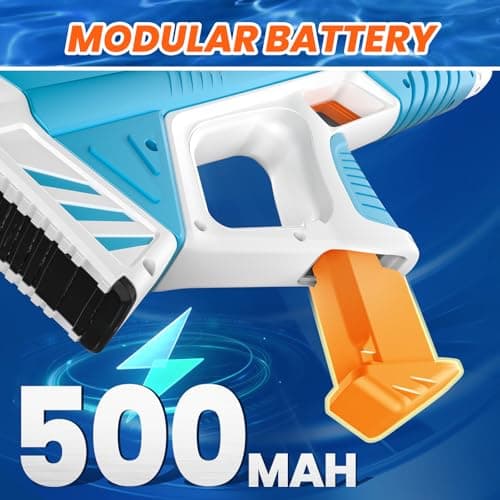 Skirfy Electric Water Gun with Display,Auto Suction Water Guns for Adults&Kids,Squirt Guns Battery Powered Automatic Water Blasts,Pool Beach Outdoor Party Toys for Kids - Thumbnail 3