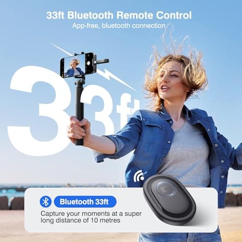 4K 60fps Vlog Selfie Monitor Screen, Magnetic Phone Vlog Selfie Monitor Screen with Bluetooth Remote, Back Camera Monitor for Live Stream TikTok, Compatible with iPhone Android - Dark Navy - Thumbnail 5