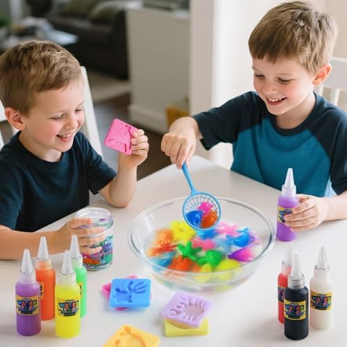 Magic Water Elf Toy Kit - Crafts Kit for Kids - Magic Gel Water Pets with Aquarium Bottle - Make Your Own Squishies Crafts Toys - Kids Christmas Birthday Gifts Party Favor for Girls Boys Ages 3+ - Thumbnail 5