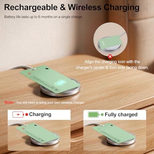 AI.QVOKA Tracking Card for Apple & Android, Credit Card Tracker for Wallet Works with Apple Find My & Google's Find Hub (Green, 1 Pack) - Thumbnail 5