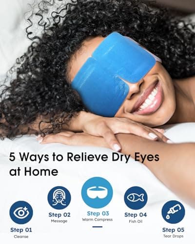 20 Packs Steam Eye Masks for Dry Eyes, Warm Compress Relief for Eye Fatigue & Puffiness, Sleep Heated Eye Mask, Disposable Travel Essentials, Spa Relaxation Gift Women, Party Favors Adults, Blueberry - Thumbnail 4