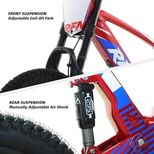 RFN 36V 3-Speed Stunt Jump Bike – 800W Electric-Dirt-Bike, Lightweight Aluminum Frame Electric Bike, BMX Dual Hydraulic Disc Brakes, 21.7 mph Max Speed, 24.2-Mile Range for Ages 12+ - Thumbnail 3