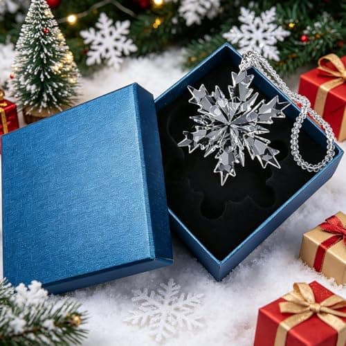 Crystal Christmas Ornaments 2026, Glass Snowflake Christmas Tree Ornaments - Thumbnail 6