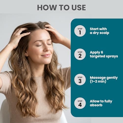 Hair Regrowth Serum Spray - Minoxidil 5% Advanced Rosemary, Biotin with Caffeine, Botanical Extract for Thicker, Fuller, Longer Hair, Reduces Hair Thinning, Hair Loss Treatment for Men & Women - 60 ML - Thumbnail 5
