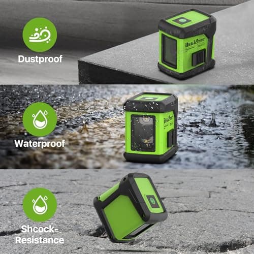 Self Leveling Laser Level with Tripod,DEGLASERS 100ft Green Cross Line laser lever,Lazer Leveler Tool for Picture Hanging Floor Tile Wall Home Renovation, Indoor Project, Battery Included - Thumbnail 5