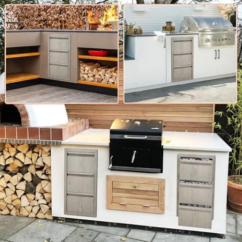 Garvee 14.7" W x 18.5" D x 24.5" H Stainless Steel Outdoor Kitchen Triple Drawers - Heavy Duty with Handles, Weather-Resistant Flush Mount for BBQ Island, Patio Grill & Outdoor Cooking Space - Thumbnail 4