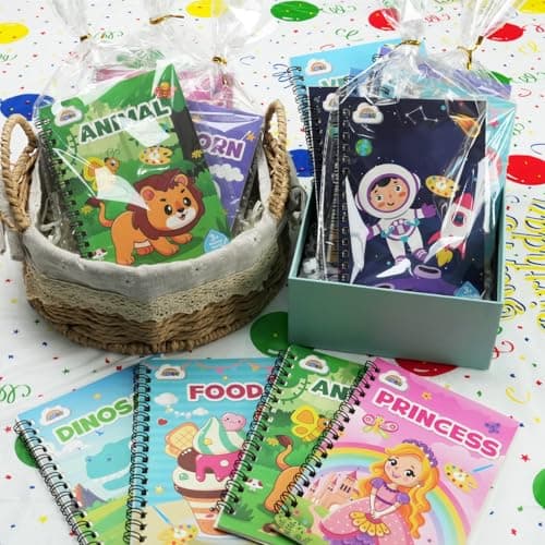 ZMLM 24 Water Coloring Books for Kids Party Favors - Bulk Mini Coloring Books for Kids Ages 4-8,Small Birthday Goodie Bag Stuffers School Teacher Return Gift Art Crafts Classroom Prizes (Classic) - Thumbnail 5