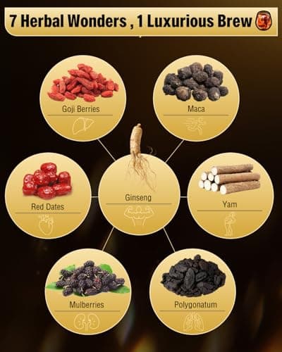 Kidney Tea - Ginseng Six Treasure Tea for Men & Women, Herbal Ginseng Tea Bags for Liver 7 Precious Natural Ingredients Formula, Thoughtful Gift for Spouses, Parents, Gym-Goers(1 Pack/25 Bags) - Thumbnail 3