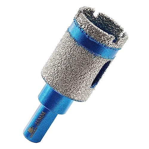 Dry Diamond Core Drill Bit,BRSCHNITT 1 inch Diamond Finger milling bit Triangle Shank for Porcelain Tile Ceramic Stone Granite Marble - Image 1