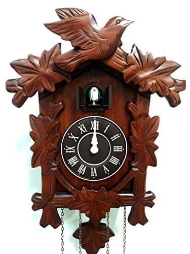 Rylai Vintage Cuckoo Clock Handcrafted Wooden Wall Clock for Home Décor - Thumbnail 4