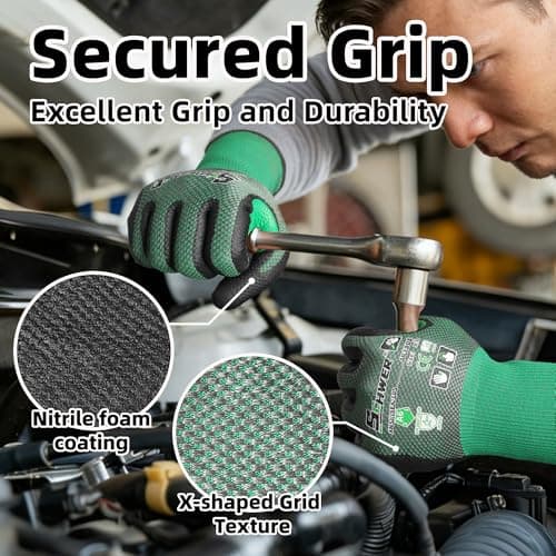 Schwer AIR-SKIN ANSI A6 Cut Resistant Gloves, AR3908 Cut Proof Glove, Ultra Thin Cutting Glove with Reinforced Thumb, Non-PFAS, Wire & Fiberglass Free, Comfort-Fit Work Glove for Mechanics, S, 1 Pair - Thumbnail 5