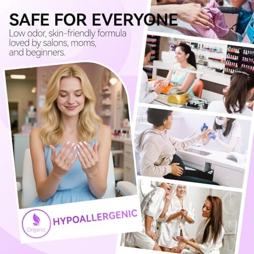 gelike ec Base Gel Top Coat Set: 2x100ml Hema Free Great Value Refill for Nail Techs Manicure Salon Store Compatible with All Gel Nail Polish & Acrylic Nails - Thumbnail 6