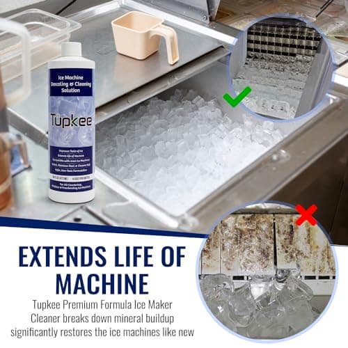 Tupkee Ice Machine Cleaner Nickel Safe - 16oz, Compatible for Affresh, Whirlpool 4396808, Manitowoc, Kitchenaid, Scotsman Ice Maker Cleaner Descaler - Pack of 4 - Thumbnail 4
