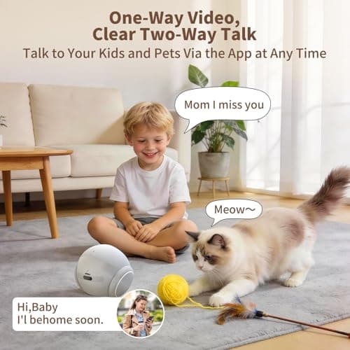 Honey Tour 1080P Moving Pet Robot Camera, Smart Home Security Robot with Auto Tracking, Night Vision, 2-Way Audio, Auto-Recharge, Motion Alerts, App Control for Pet, Baby & Elderly Care - Thumbnail 5