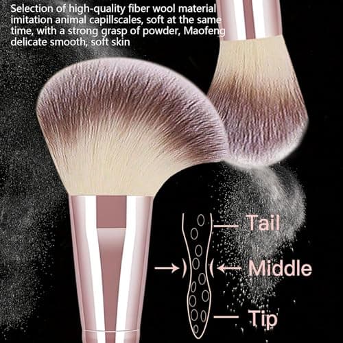 KUORYZAL Pink Makeup Brushes Set Professional 66Pcs with Case Premium Synthetic for Foundation Concealer Blush Eyeshadow Powder Contour Makeup Brush Kit Face Eye Make up Brushes & Tools - Thumbnail 2