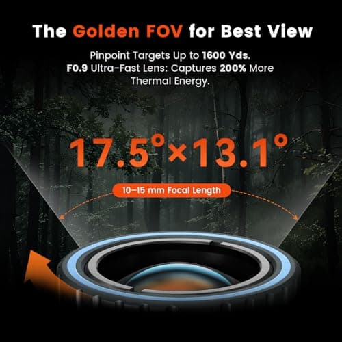 TNV30i Thermal Monocular for USB-C iPhone, iPad & Android, Night Vision Thermal Imaging Camera, 512×384 Super-Resolution 50Hz 20mK 1600-Yard Thermal Infrared Camera for Hunting, Building Detection - Thumbnail 5