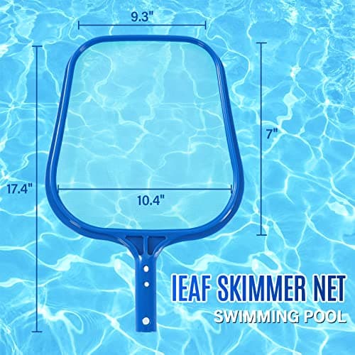 coclothy Pool Net - Pool Skimmer Net with Plastic Frame, Skimmer Net with Fine Mesh Net, Pool Nets for Cleaning Leaf of Swimming Pools, Spa, Hot Tubs - Thumbnail 2