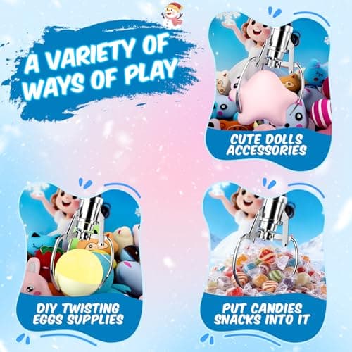 Skirfy Large Claws Machine Toy with Alloy Claw,LED Light & Adjustable Sound,16" Candy Dispenser Toys Mini Vending Machine for Kids Christmas Birthday Big Gifts for Girls Boys Ages 6+ - Thumbnail 6