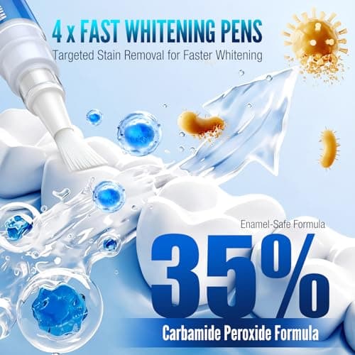 Selfea Teeth Whitening Pen - 35% Carbamide Peroxide, Stain Removal, 4 Whitening Pens + 2 Remineralizing Pens, Enamel Repair, Anti-Cavity, Sensitive Teeth Care, 6 x 0.13 fl oz(Cardamom) - Thumbnail 4