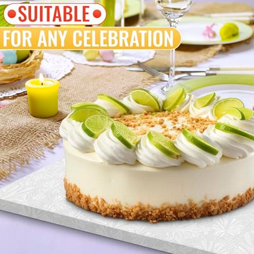 1/4 Sheet Cake Board Rectangle Cake Drum - 9.9x13.8 Rectangle Cake Board for Pastries, Grease & Moisture Resistant Thick Sturdy Cardboard with Fancy Pattern for Easter Baking Presentation - Thumbnail 5