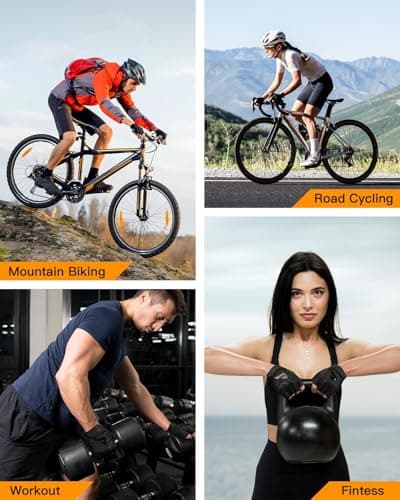 ATERCEL Cycling Gloves, Bike Gloves for Men, Bicycle Gloves for Cycling, Workout, Gym, Training, Weight Lifting Outdoor, Dirt Bike, Mountain Bike, and Riding (Black, X-Large) - Thumbnail 6