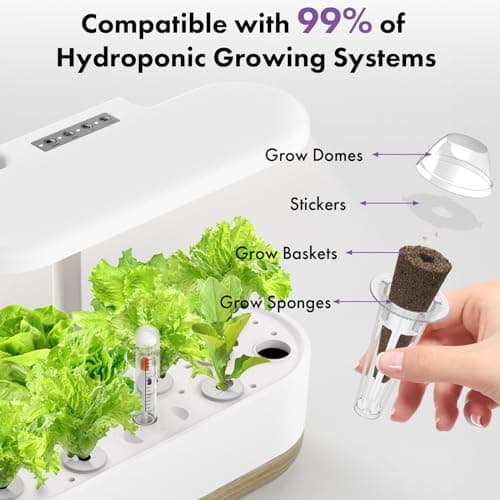 LYKOCLEAN Salad Romaine Lettuce Pods for AeroGarden, Ahopegarden, iDOO Hydroponics Growing System, 350 Seeds+ Including American Fast Lettuce, Paris Island Cos Lettuce, Buttercrunch Lettuce(7-Pods) - Thumbnail 6