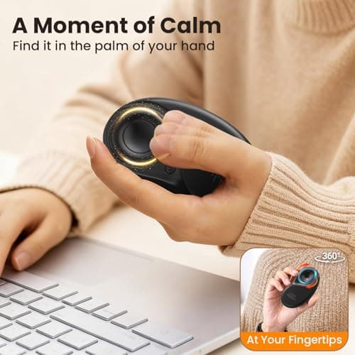 Hand Warmers Rechargeable, Electric Hand Warmers with Fidget Spinner, 2 Pack 6000mAh Reusable Charging Handwarmers, Magnetic Pocket Heater Gifts for Women, Men, Outdoor, Hunting, Fishing, Golf Camping - Thumbnail 4