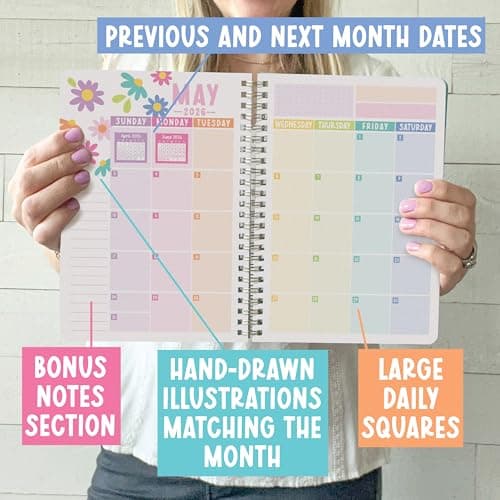 2026-2027 Monthly Planner - 2 Year Monthly Planner 2026-2027, Month Calendar Planners from Jan 2026 to Dec 2027, 26-27 Academic Planners for School, Cute Planning Supplies for Home & Office - Thumbnail 6