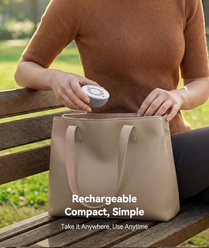 Dreamegg Portable White Noise Sound Machine, 4-7-8 Guided Visual Meditation Breathing Light, 9 Soothing Sounds, Rechargeable Sound Machine for Sleep, Anxiety Relief, Travel, Gifts, Adults - Thumbnail 5