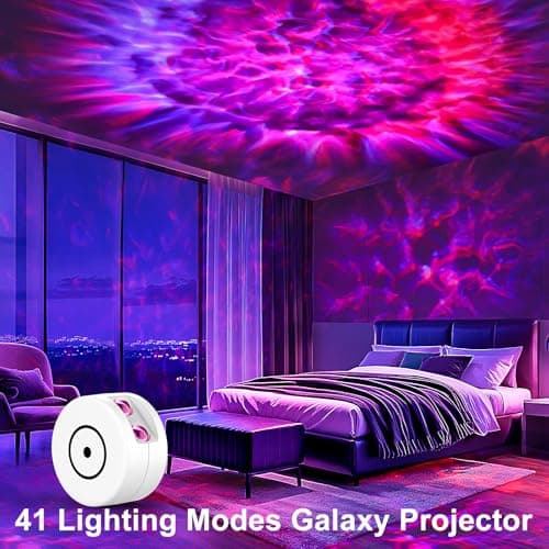 Incamity Galaxy Projector, Light Projector, Night Light Projector with 41 Lighting Modes, Galaxy Light Projector with Timer and Remote, for Kids Adults, Bedroom, Home Theater, Christmas - Thumbnail 3