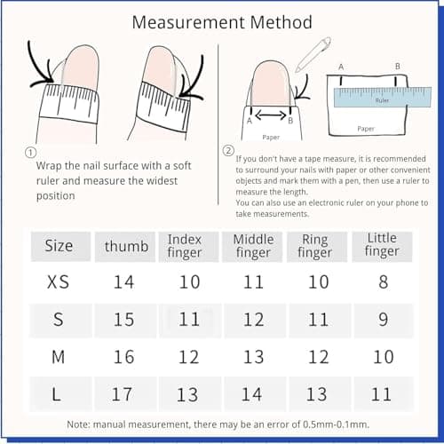 Short Square Press on Nails - Handmade Manicure Art Reusable False Nails 10pcs with Solid Nail Glue, Nail Adhesive Tabs, Strong Nail Glue (120-Medium) - Thumbnail 5