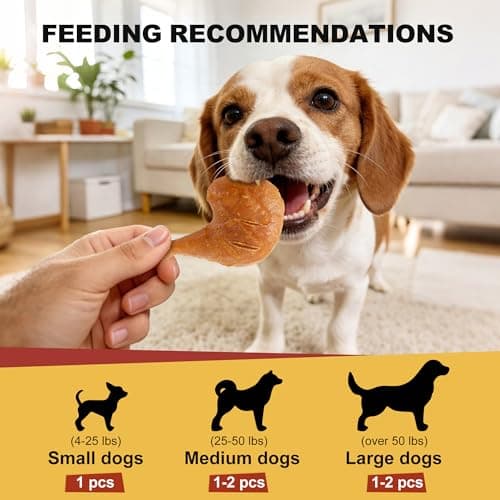 PETPHABET Rawhide Free Dog Chew Bones - 11 Count Grilled Chicken Leg Dog Chews for Small Medium Breeds, Healthy Puppy Treats for Training & Teething, Made with Real Chicken, Natural Smoky Flavor - Thumbnail 6