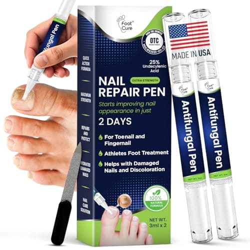 Footcure Antifungal Nail Treatment Pen – Extra Strength Toenail Fungus Treatment, 25% Undecylenic Acid for Toenails & Fingernails, Nail Fungus Repair Pen with Tea Tree & Oregano Oil, Made in USA - Image 1