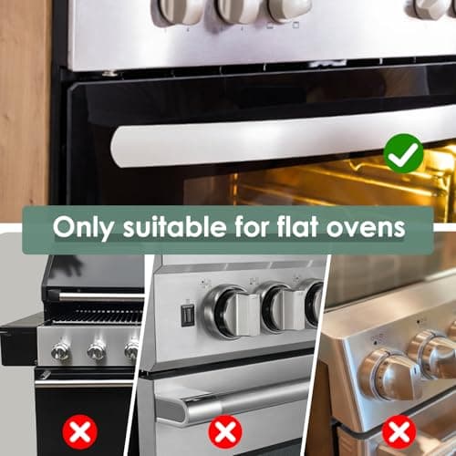 2-Pack Oven Lock Child Safety - Oven Baby Proofing Door Lock with Heat-Resistant Adhesive, No Drill - Safety Locks for Ovens/Stoves/Dishwashers to Keep Toddlers Pet Safe (Check Size for Fit) (Black) - Thumbnail 4