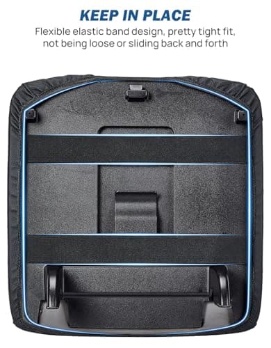 JOYTUTUS Center Console Cover Compatible with Silverado Sierra 2014 2015 2016 2017 2018 Jump Seat, Leather Arm Rest Armrest Cover for Car, Durable Middle Console Cover Replacement for Trucks - Thumbnail 6