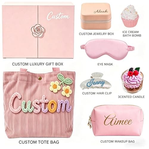 Custom Premium Gift Basket & Luxury Box for Women: Birthday Gifts, Self-Care Package, Thinking of You & Get Well Soon – Perfect for Bride, Bridesmaid, Best Friend, Sister, Mom - Thumbnail 3