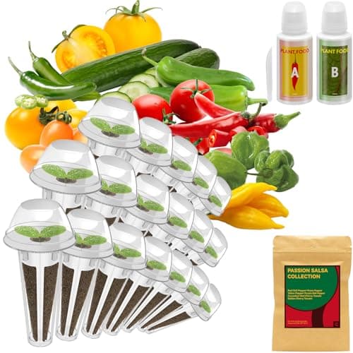 inbloom Salsa Seed Pod Kit for Aerogarden Hydroponics Growing System Kit, 18-Pods (350+ Seeds Included Cherry Tomato, Pepper & Cucumber), Grow Anything Hydroponic Supply for IDoo Ahopegarden - Image 1