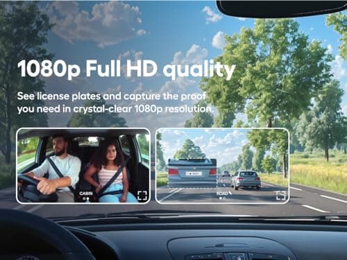 Nexar Pro Dual Dash Cam - 1 Year App Subscription Included - Unlimited Cloud Storage, Drive Recordings, Parking Mode, Night Vision, All Inside The Nexar App - WiFi HD Front Dash Cam (256 GB SD) - Thumbnail 5
