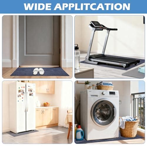 2 Pcs Washer and Dryer Topper 27" X 27" Washing Machine Covers for The Top Protector Mat with Rubber Bottom Non Slip Durable Laundry Countertop, Grey - Thumbnail 6