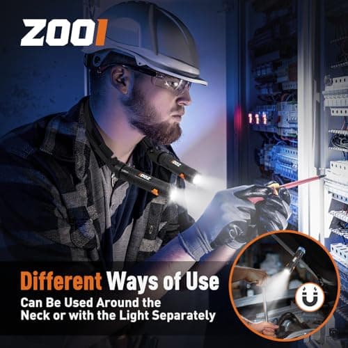 ZOOI Fathers Day Mens Gifts for Husband Dad Neck Light, Gifts for Men, Neck Flashlight Lamp, Dad Gifts for Him Dad Boyfriend Husband, Grandpa Fathers Day Gift, Cool Gadgets Stuff for Camping, Fishing - Thumbnail 2