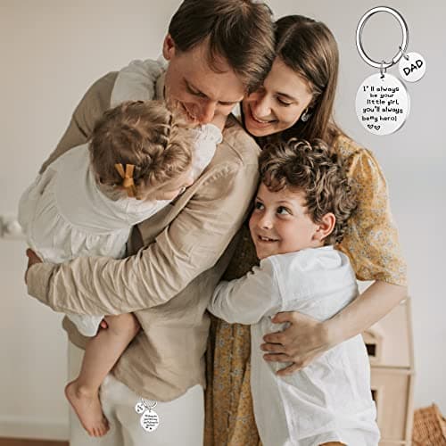 Ediseng Cool Dad Christmas Gifts from Daughter,Funny Dad Keychain for Men,Personalized Stocking Stuffer,Quick Releasing Keychain - Thumbnail 5