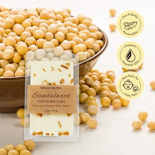 STRN Wax Melts Dried Floral Essential Oil Wax Cubes, Natural Soy Wax Cubes with Botanical Fragrance Rose, Lavender, Jasmine (3x2.5 oz), Long-Lasting Aromatherapy for Wax Warmers, Home, Yoga, Gifts - Thumbnail 3