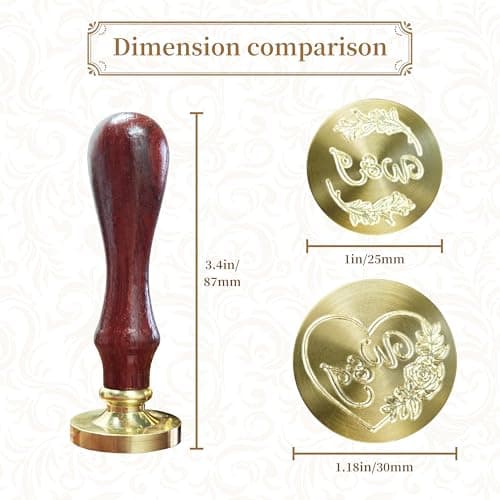 Custom Wax Seal Stamp，Memorable Impression-Personalized Wax Seal Stamp，Design Your own Logo for Invitations, envelopes, Wine Decorations, and Special Occasions. - Thumbnail 2