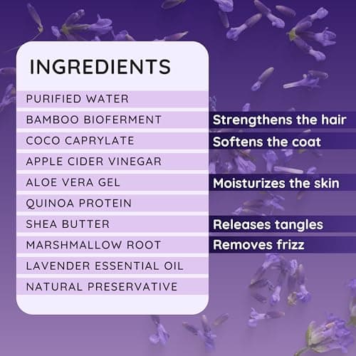 Dood Woof Dog Detangler Spray Dematting for Doodle - Natural Dog Leave in Conditioner Spray for Grooming and Mat Removal, Detangler Spray for Dogs Matted Hair, Puppy Poodle Detangler & Grooming - Thumbnail 6