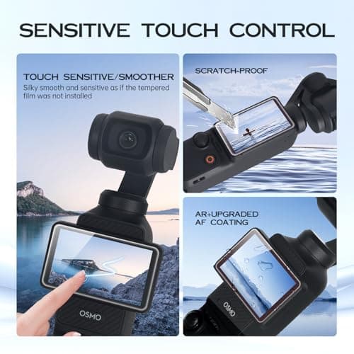 2 Pack Screen Protector for DJI Osmo Pocket 3/Xtra Muse+Lens Protector for Osmo Pocket 3/Xtra Muse Accessories [Auto-Alignment Kit],Anti Reflective HD Tempered Glass for DJI Osmo Pocket 3 Accessories,9H Hardness, Scratch Resistant - Thumbnail 6